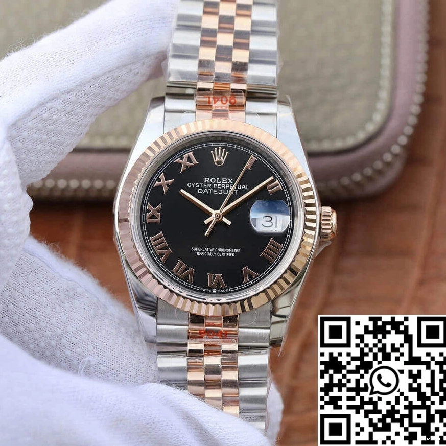 Factory Rolex 116231 36MM Gold Datejust 674 Rose OdorResistant GM 0823